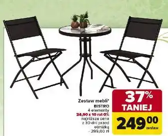Carrefour Zestaw mebli bistro oferta