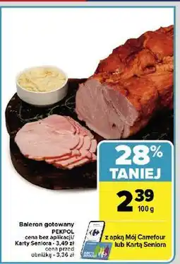 Carrefour Baleron gotowany Pekpol oferta
