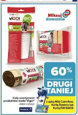 Carrefour Worki do segregacji śmieci 60 l brązowe Vigo! oferta