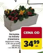 Carrefour Skrzynia drewniana na kwiaty oferta
