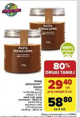 Carrefour Pasta pistacjowa Deseo oferta