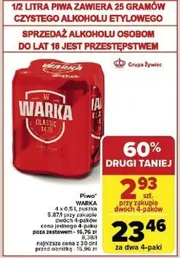 Carrefour Piwo Warka oferta