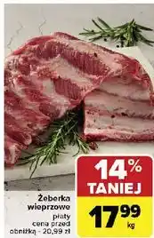 Carrefour Żeberka wieprzowe płaty oferta
