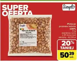 Carrefour Pistacje prażone solone Simpl oferta
