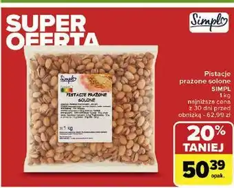 Carrefour Pistacje prażone solone Simpl oferta