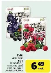 Carrefour Żelki bezglutenowe jagoda Veri Beri oferta