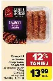 Carrefour Cevapcici w stylu kaukaskim Sokołów Grill House oferta