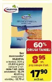 Carrefour Ser mozzarella - kostka Mlekpol oferta