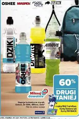 Carrefour Napój lime & mint zero 4Move Professional oferta