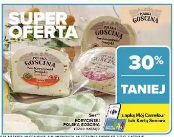 Carrefour Ser koryciński z pomidorem bazylią i czosnkiem Polska Gościna oferta