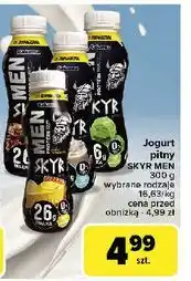 Carrefour Jogurt ciastko z czekoladą Bakoma Men Skyr Protein oferta