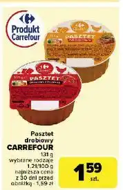 Carrefour Pasztet drobiowy z papryką Carrefour oferta