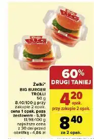 Carrefour Żelki w kształcie hamburgerów Trolli oferta