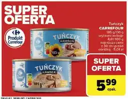 Carrefour Tuńczyk kawałki w sosie własnym Carrefour Classic oferta