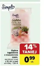 Carrefour Gąbka do kapieli i masażu Simpl oferta