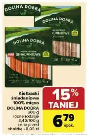 Carrefour Kiełbaski białe Dolina Dobra oferta