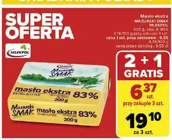 Carrefour Masło ekstra Mazurski Smak oferta