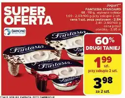 Carrefour Jogurt z wiśniami Danone Fantasia oferta