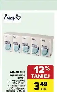 Carrefour Chusteczki higieniczne Simpl oferta