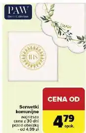 Carrefour Serwetki komunijne 33 x cm Paw oferta