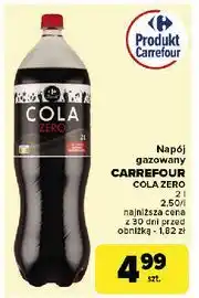 Carrefour Napój cola zero Carrefour oferta