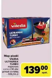 Carrefour Komplet wiadro + mop płaski Vileda Ultramax oferta
