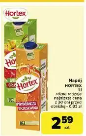 Carrefour Napój pomarańczowo-brzoskwiniowy Hortex oferta