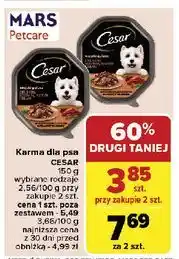 Carrefour Karma dla psa wiejski gulasz z delikatną wołowiną indykiem i ziołami Cesar (Karma) oferta