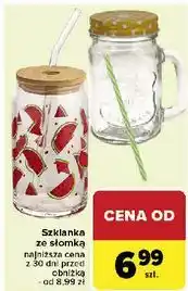 Carrefour Szklanka ze słomką oferta