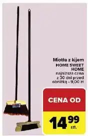 Carrefour Miotła z kijem Home Sweet oferta