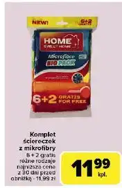 Carrefour Ścierki z mikrofibry uniwersalne Home Sweet oferta