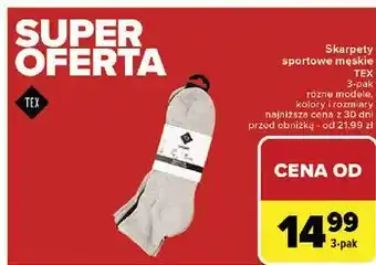 Carrefour Skarpety męskie sportowe Tex oferta