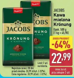 ALDI Jacobs kawa mielona krönung oferta