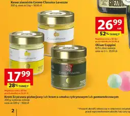 Auchan Krem Scyavuru pistacjowy lub krem o smaku cytrynowym lub pomarańczowym oferta