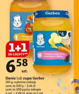Auchan Danie lub zupa Gerber oferta