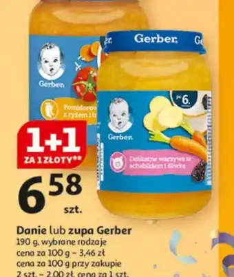 Auchan Danie lub zupa Gerber oferta