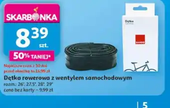 Auchan Dętka rowerowa z wentylem samochodowym oferta