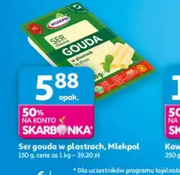 Auchan Ser gouda w plastrach, Mlekpol oferta