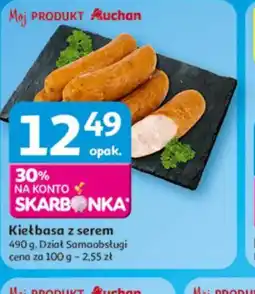 Auchan Kiełbasa z serem oferta