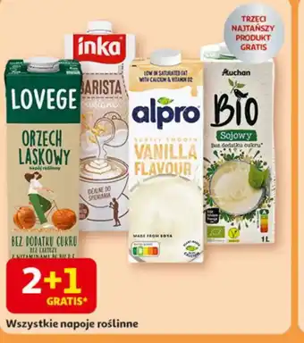 Auchan Napoje roślinne oferta