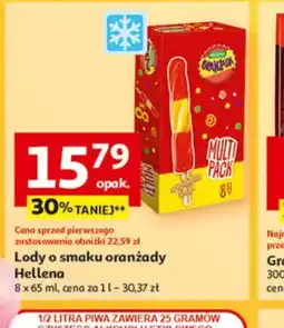 Auchan Lody o smaku oranżady Hellena oferta