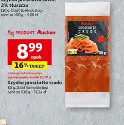 Auchan Szynka prosciutto crudo oferta