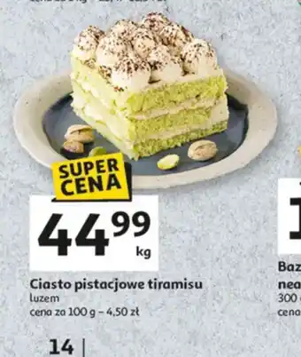 Auchan Ciasto pistacjowe tiramisu oferta