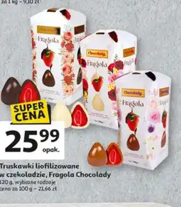 Auchan Truskawki liofilizowane w czekoladzie Fragola Chocolady oferta