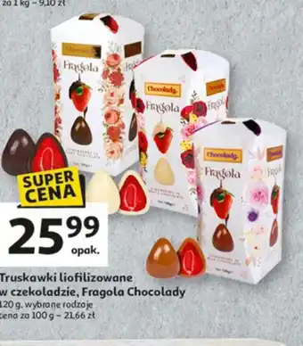 Auchan Truskawki liofilizowane w czekoladzie Fragola Chocolady oferta