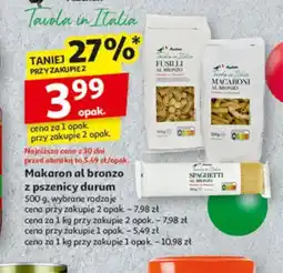 Auchan Makaron al bronzo z pszenicy durum oferta