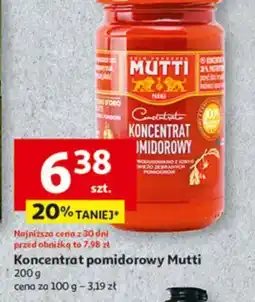 Auchan Koncentrat pomidorowy Mutti oferta
