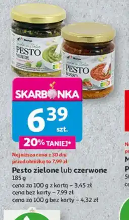 Auchan Pesto zielone lub czerwone oferta
