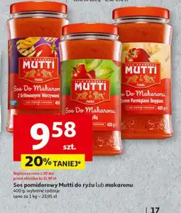 Auchan Sos pomidorowy Mutti do ryżu lub makaronu oferta