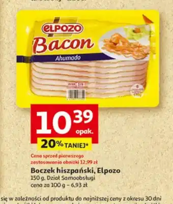 Auchan Boczek hiszpański Elpozo oferta